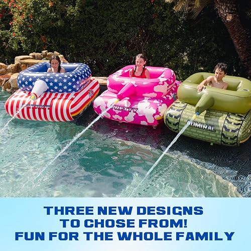 Miniatura 6 de Float Factory Flotador inflable de alta calidad para piscina, flotador inflable con cañón de agua que explota agua hasta 50 pies. Flotadores