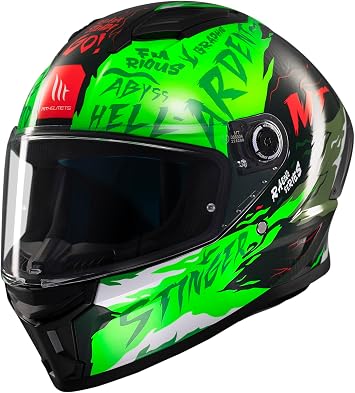 MT Stinger 2.0 Motorcycle Helmet Ardent C6 Gloss Green