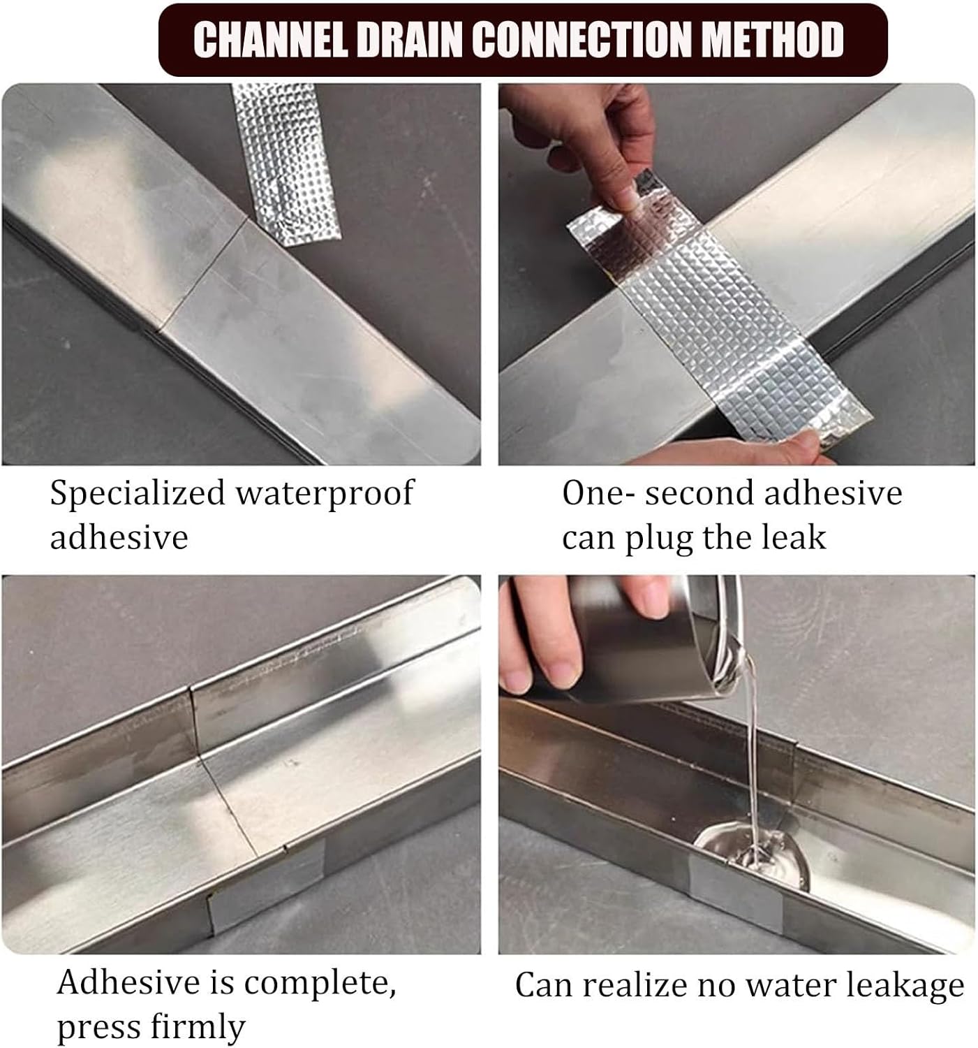 Amazon.co.jp: トレンチドレインシステム U 字型溝排水キット 長さ 60 Cm、 屋外用チャンネル排水管 金属格子付き、 庭ガレージ デッキ用リニア排水ストレーナー、 樹脂製雨どい(W10cm(4")xH15cm(5 7/8")) : DIY・工具・ガーデン 排水溝 ステンレススチール製トレンチドレン、庭、ドライブウェイ、デッキ、プール、歩道用リニア排水格子付き屋外チャンネルドレン、接合可