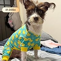 Vista 8 de KYEESE - Pijamas de terciopelo para perros y mascotas, ropa suave, abrigo para perros pequeños, mameluco cómodo y elástico, disfraz