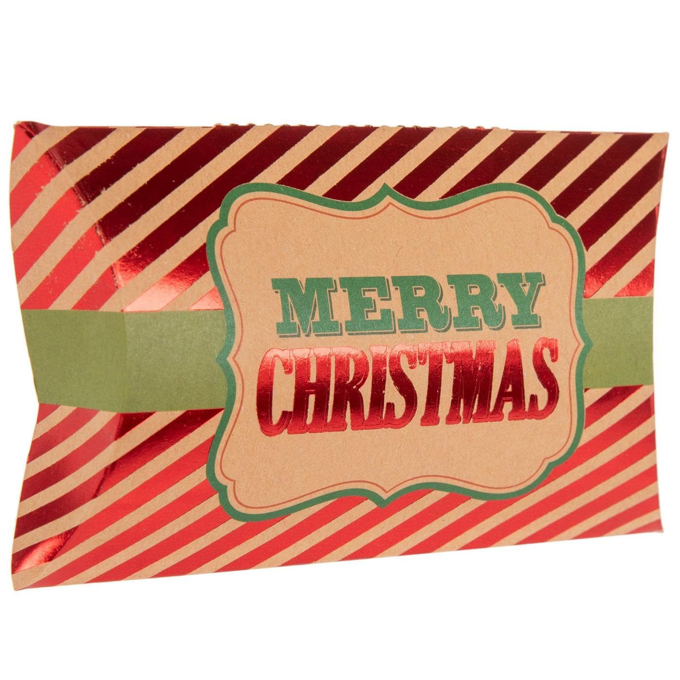 Amazon.com: Hobby Lobby Red Stripe Foil Christmas Card Holder, 2.5