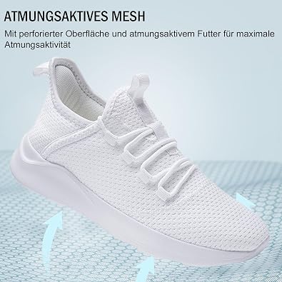 Running Shoes Men's Breathable Sports Shoes Trainers Running Shoes Road Running Shoes Tennis Shoes Lightweight Jogging Shoes Leisure Training Shoes Gym