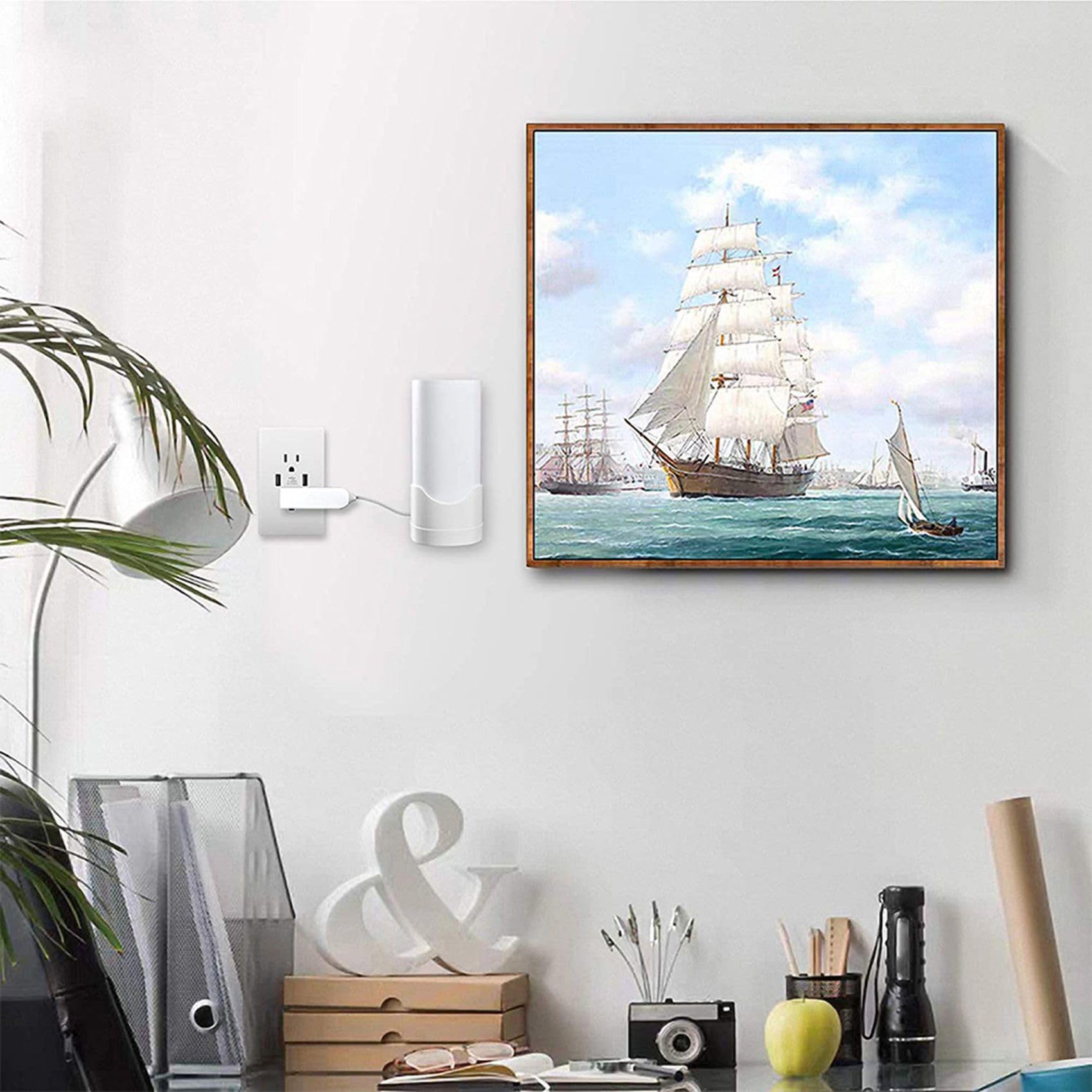 4 Packungen Wand Halterung für Deco / E4 / P9 / S4 Gittergewebe WLAN System für das Gesamte Zuhause, Halterung mit Kabelmanagement