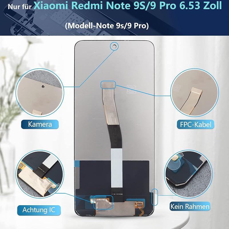 RongZy LCD Kijelző és Érintőképernyő Xiaomi Redmi Note 9S/9 Pro Telefonokhoz - Fekete Csereképernyő Szerelőkészlettel
AI: I've created a Hu