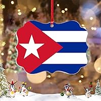 Vista 10 de Adorno de bandera de Costa Rica para decoración del árbol de Navidad, recuerdo de la ciudad de Costa Rica, adornos de Navidad personalizados 2022