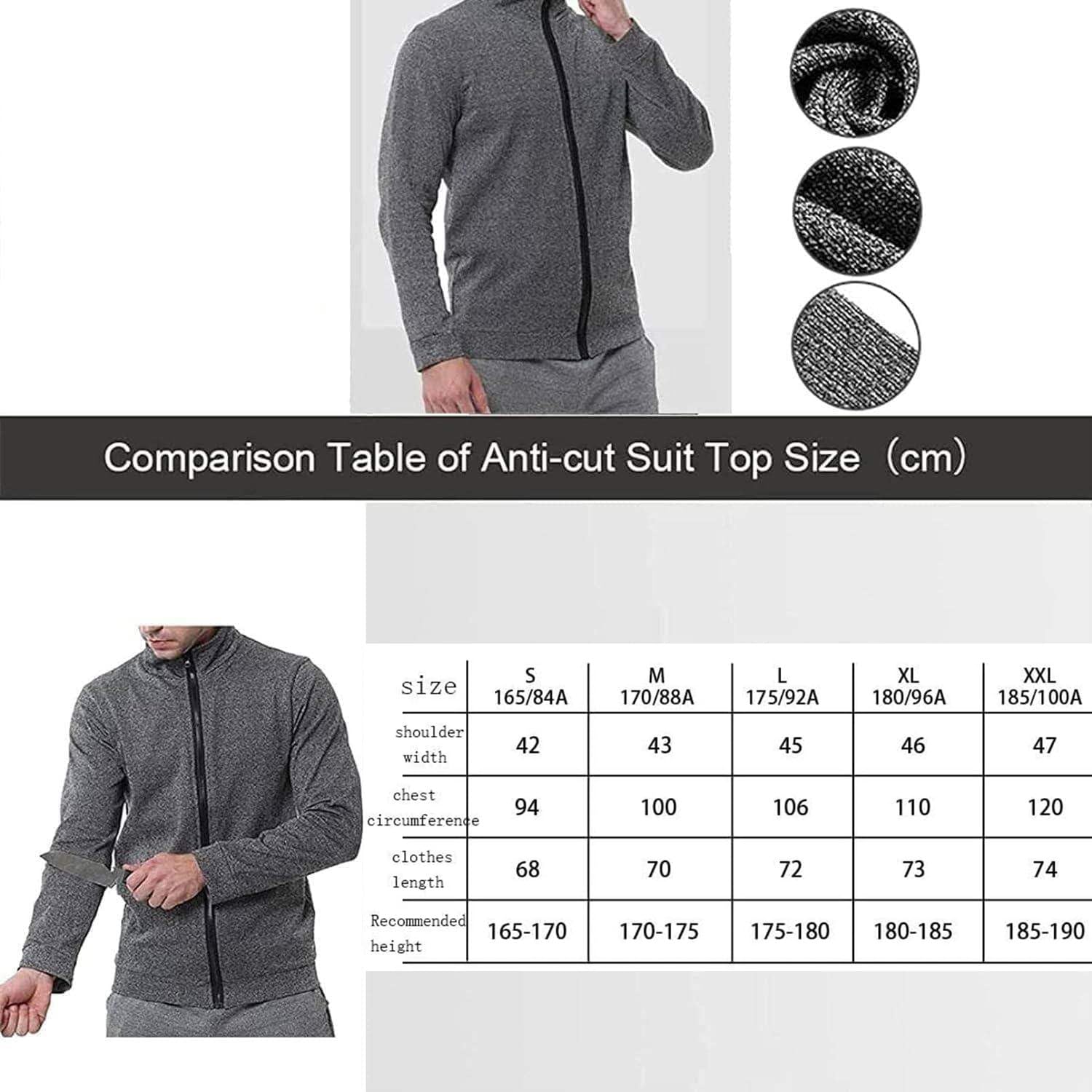Stichsichere Kleidung,Stichschutzkleidung Mit 5 Stufen,Sicherheitswesten,Taktische Jacke,Schnittschutzkleidung,Schnittfeste Kleidung Für Polizei-Und Sicherheitspersonal,Stichfeste Kleidung XL