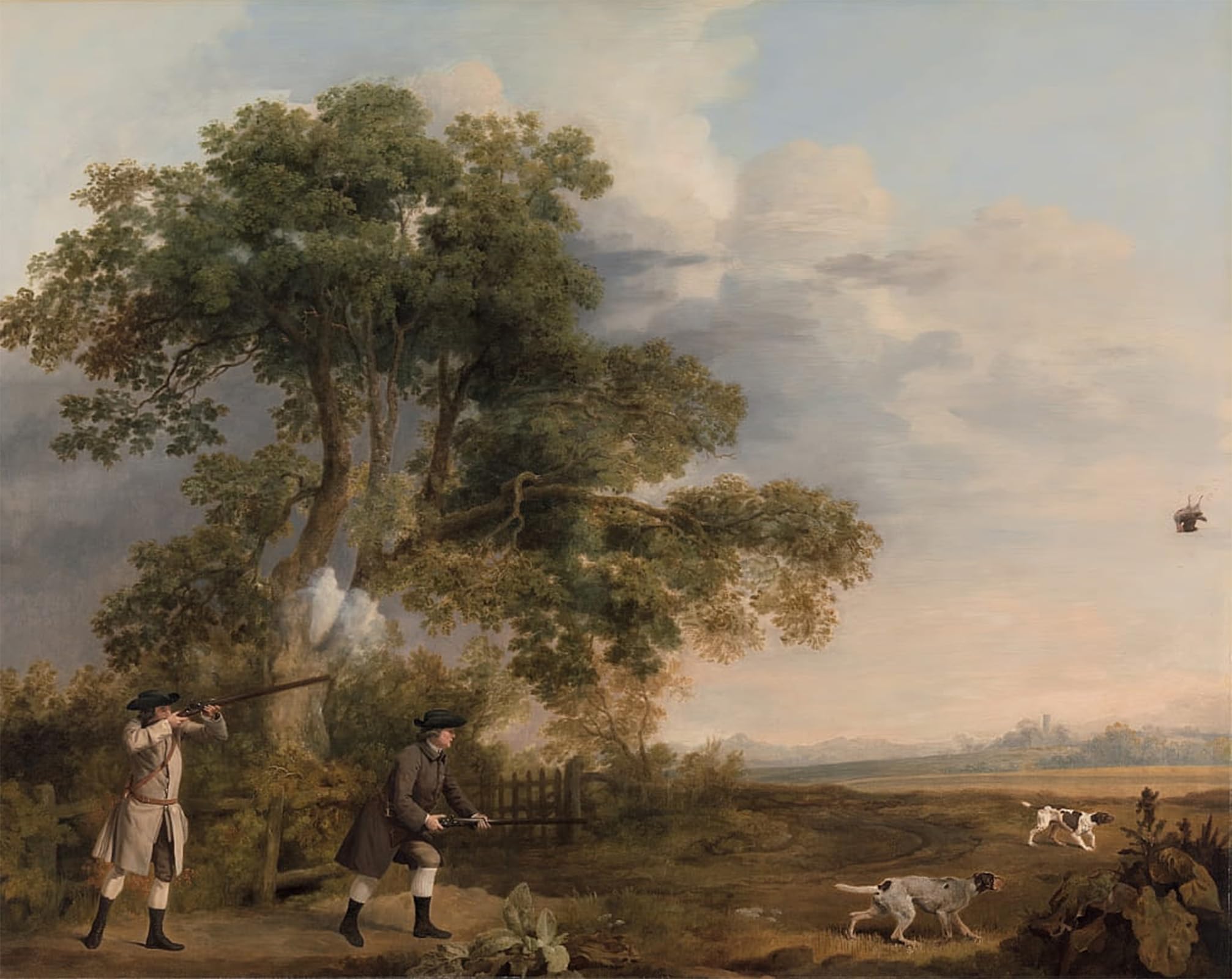 Toile George Stubbs deux messieurs en train de tirer tableau 60x90 - 5