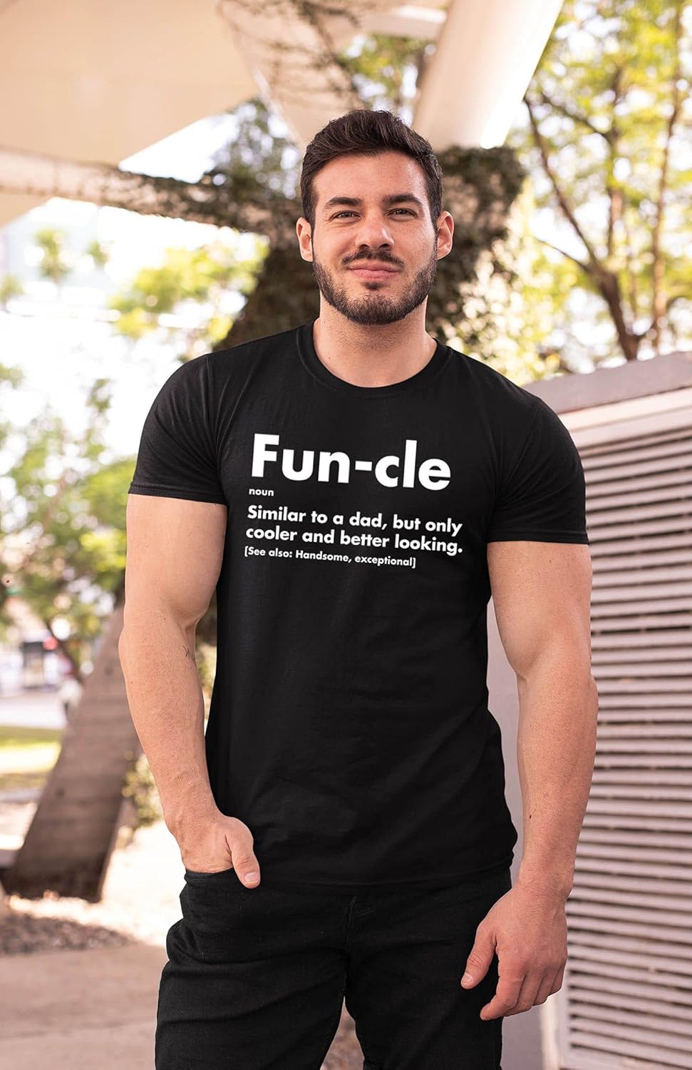 Funcle T-Shirt for Men - Funny Birthday Gifts Uncle Definition Father's Day - Image 5