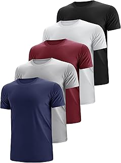 Men's Dry Fit Moisture Wicking 3 & 5 Pack Tech Performance Mesh Quick Dr...