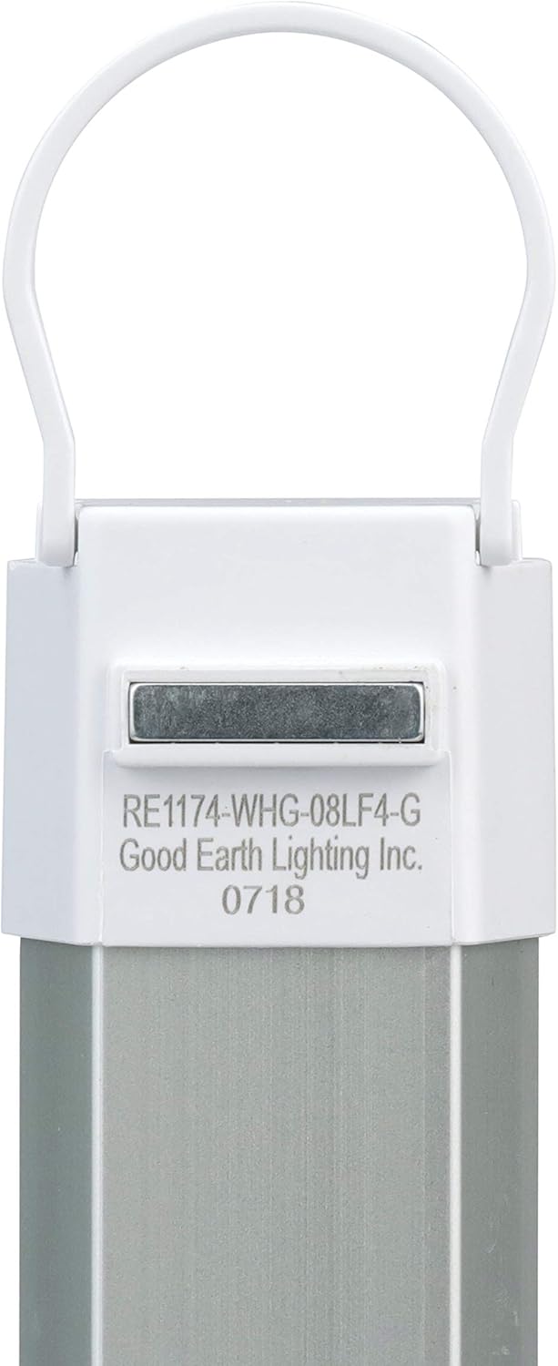 Good Earth Lighting Rechargeable 8-inch Indoor/Outdoor LED Task Light - Portable - 4 Light Settings - Magnetic - Water Resistant - White