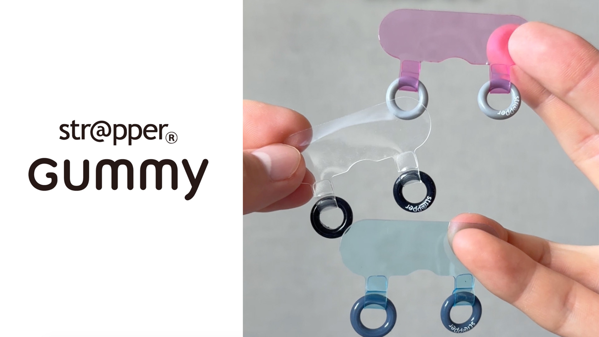 Amazon.co.jp: strapper ストラッパー グミ スマホストラップ 2口