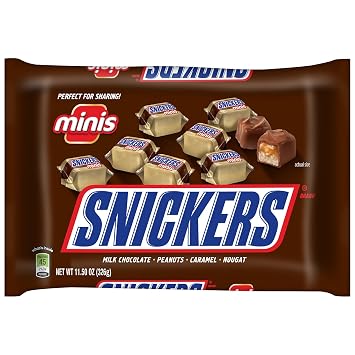 Snickers Minis Size Chocolate Candy Bars, 11.5 Ounce