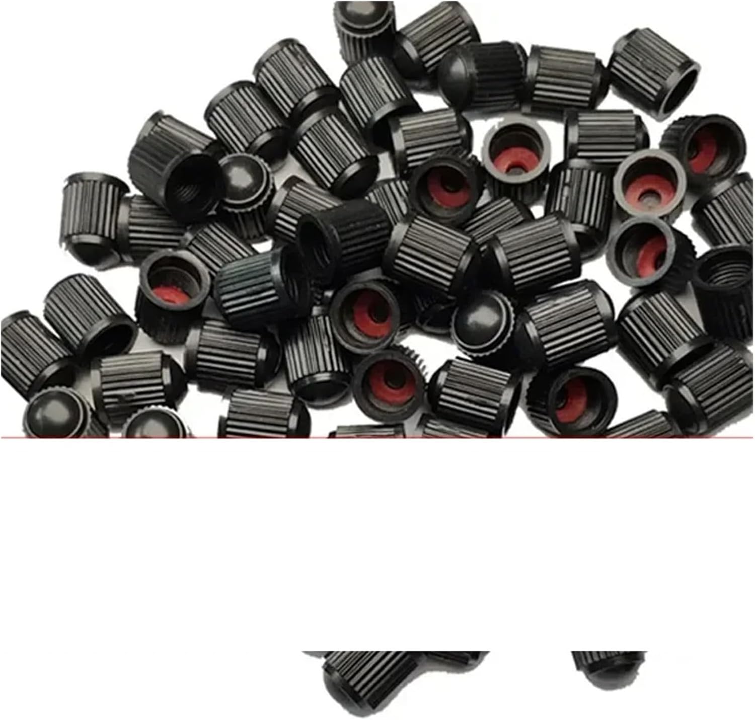 1000/4PCS Car Tire Valve Plastic Black Bike Tyre Valve Caps with O Seal Ring Dome Shape Dust Valve Compatible with Bicycles Motorcycles(1000PCS)