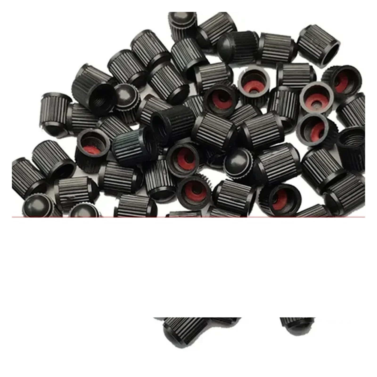 1000/4 pezzi Tappi valvola for pneumatici auto in plastica nera Tappi valvola for pneumatici bici con anello di tenuta O Valvola antipolvere a cupola compatibile con biciclette e motociclette(1000PCS)