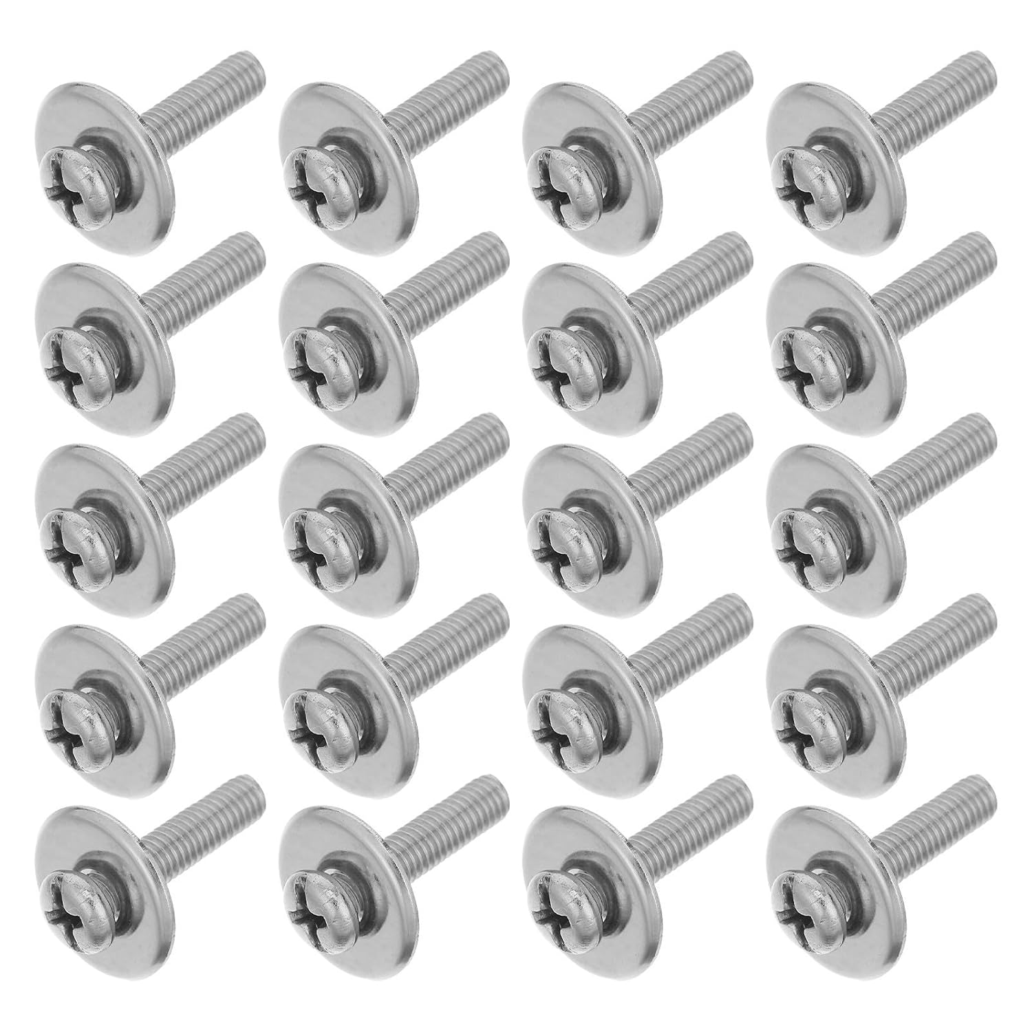 SEWACC 20 Sets Pot Lid Screw Assembly M5x22mm Stainless Steel Bolts with Washers Universal Lid Mounting Hardware for Kitchen Cookware Replacement