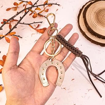 Horse Bag Charms Western Keychain Horse Gifts for Women Girls | Western Bag Charms Equestrian Gifts for Horse Lovers Horseshoe Keychain Horseshoe Charm for Women