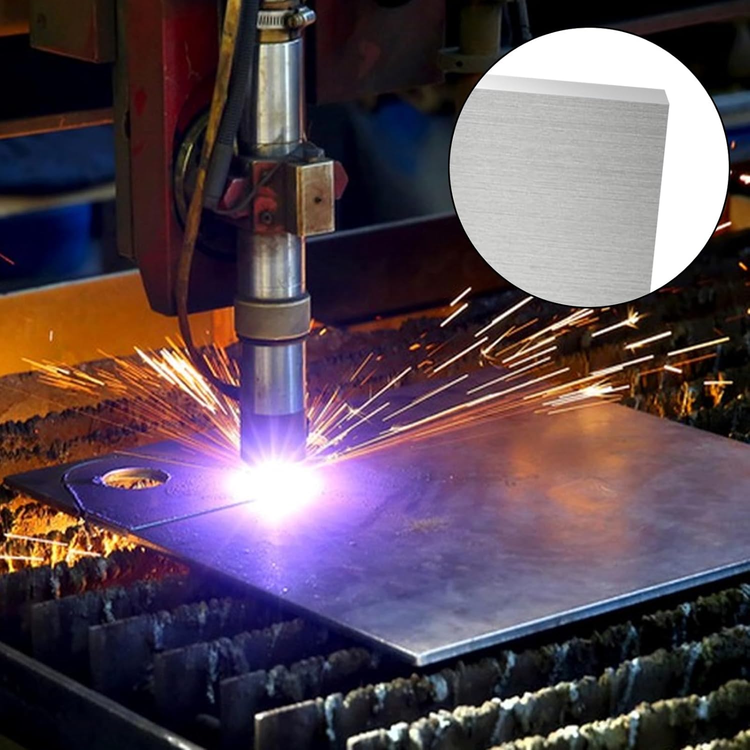 6061 Aluminum Sheet Plate Metal 11.8x11.8x1/2 Inch Flat Plate 300x300x12mm Thick Aluminum Sheet with Protective Film for Industry, DIY