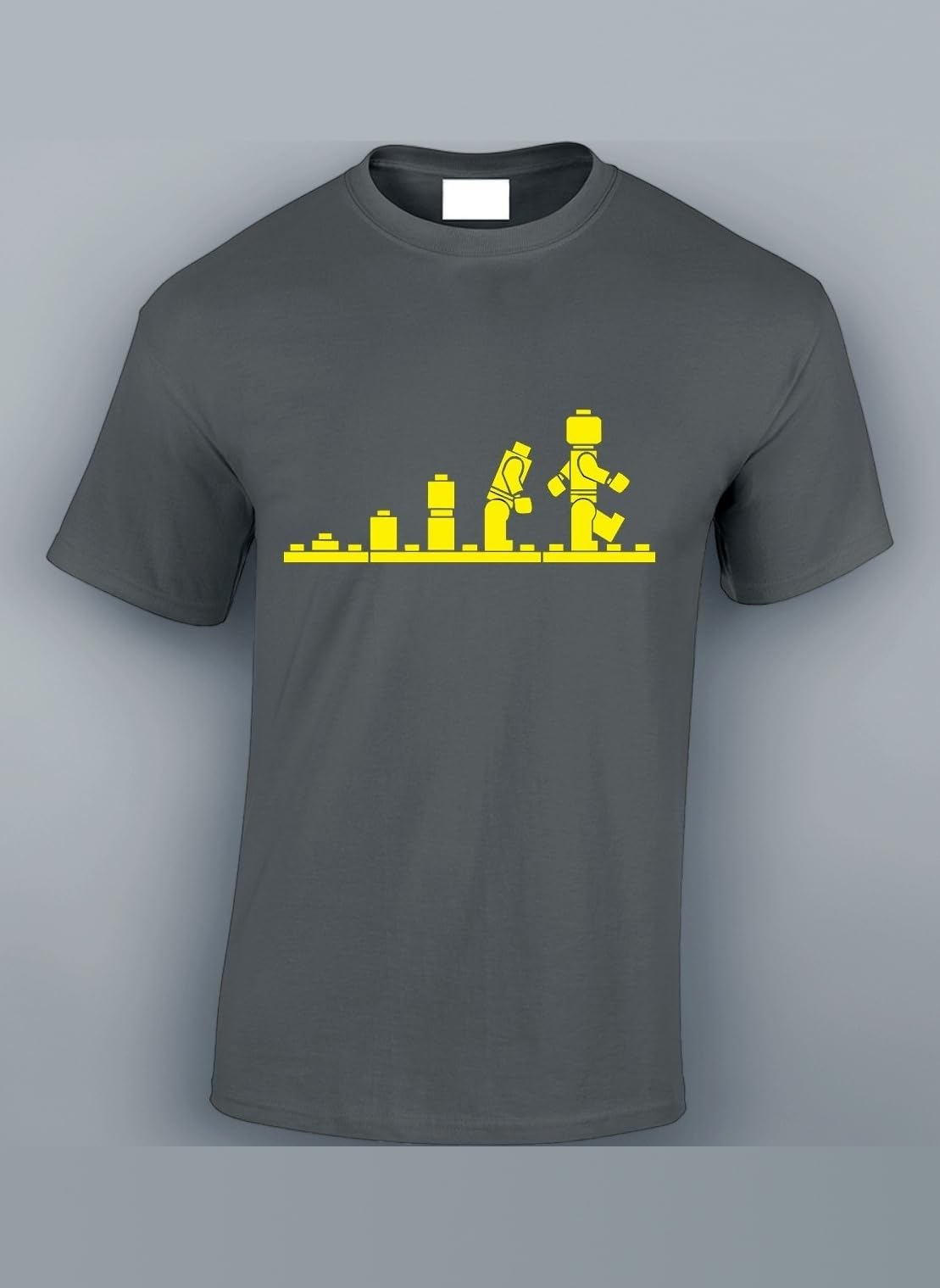 Evolution of Bricks Cool Funky Geek Nerd for Men & Teenagers T-Shirts Tops
