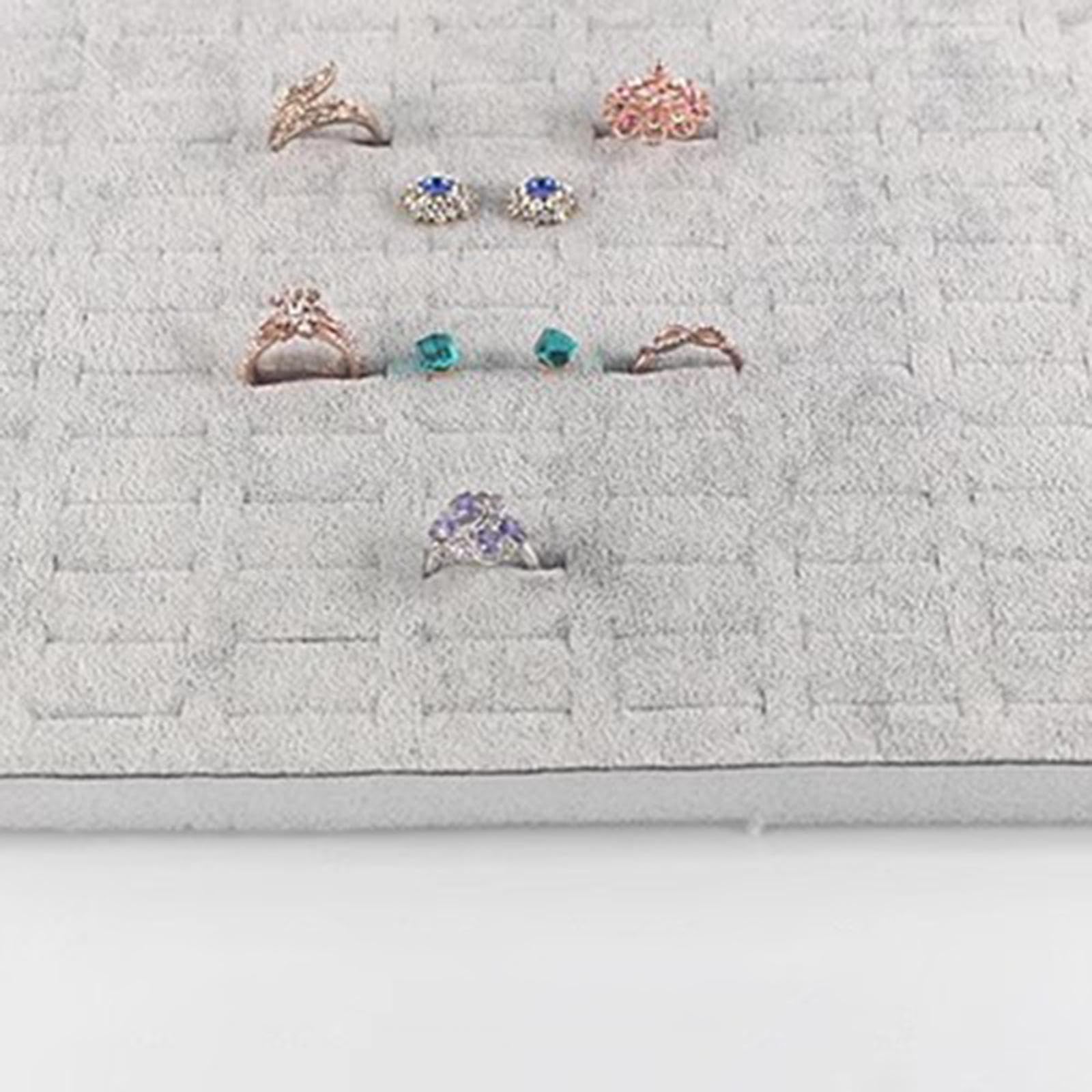 TISHITA 5 Pezzi 100 Anelli di Supporto per Orecchini, Espositori Impilabili per Gioielli, Inserti Porta Gioielli per Esposizione di Anelli in Negozio