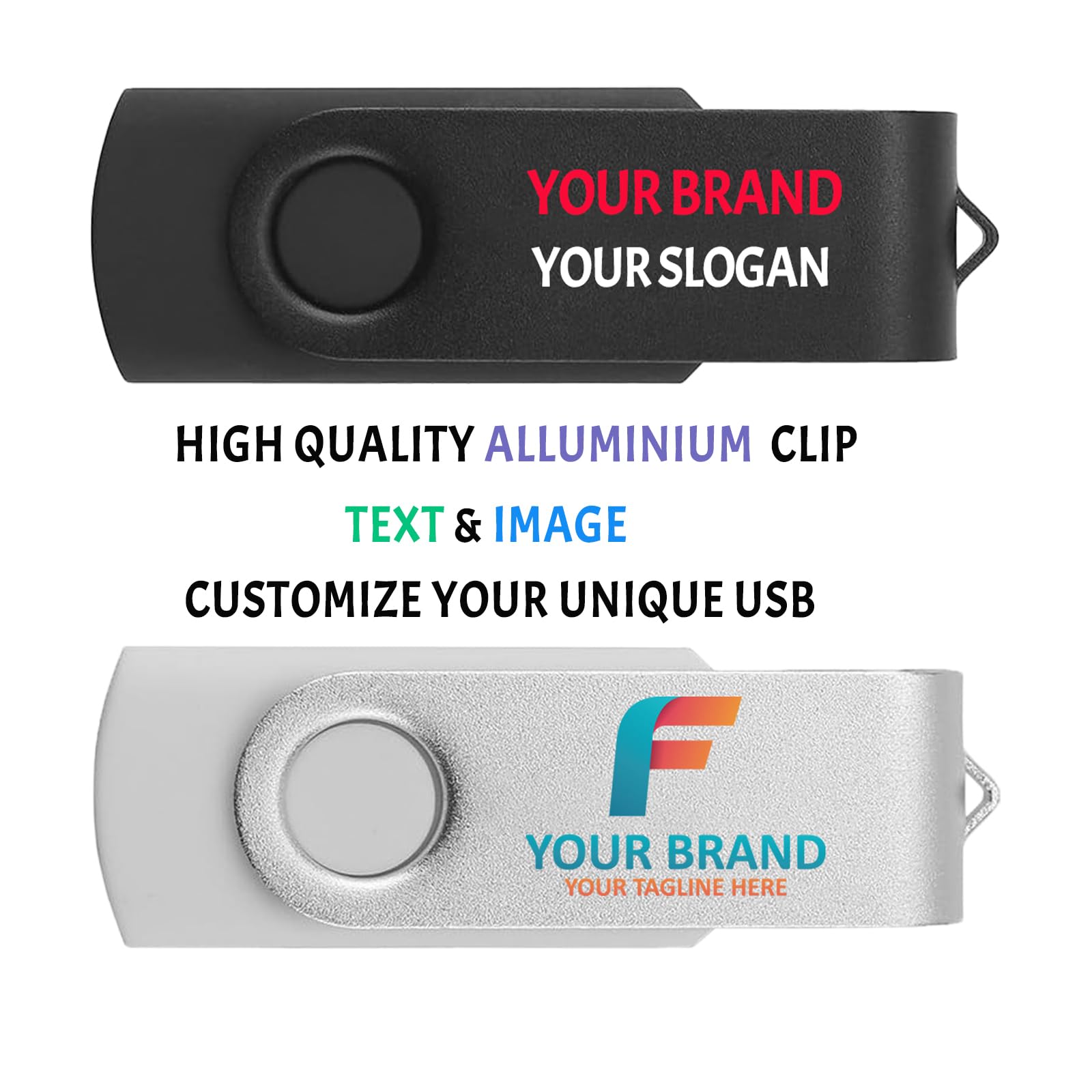 Niestandardowy dysk flash USB 32 GB 25 sztuk, dostosuj dyski USB 32 GB nadruk z logo tekstem lub obrazem Dostosowane pendrive jako upominki promocyjne, marka wykonana ze spersonalizowanych pamięci USB