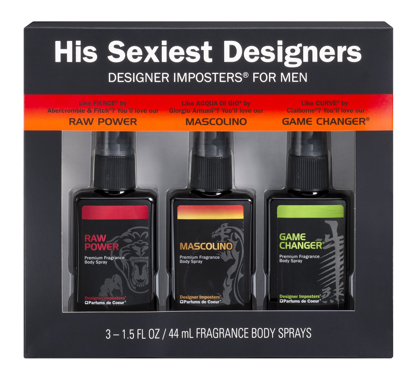 His Sexiest Designer Imposters Men's Trio 3 Piece Gift Set