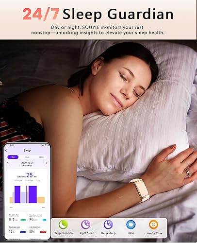 Miniatura 3 de Pulsera inteligente para mujer, rastreador de actividad de salud portátil, monitor de ritmo cardíaco continuopresión arterialHRVestrés, monitor de