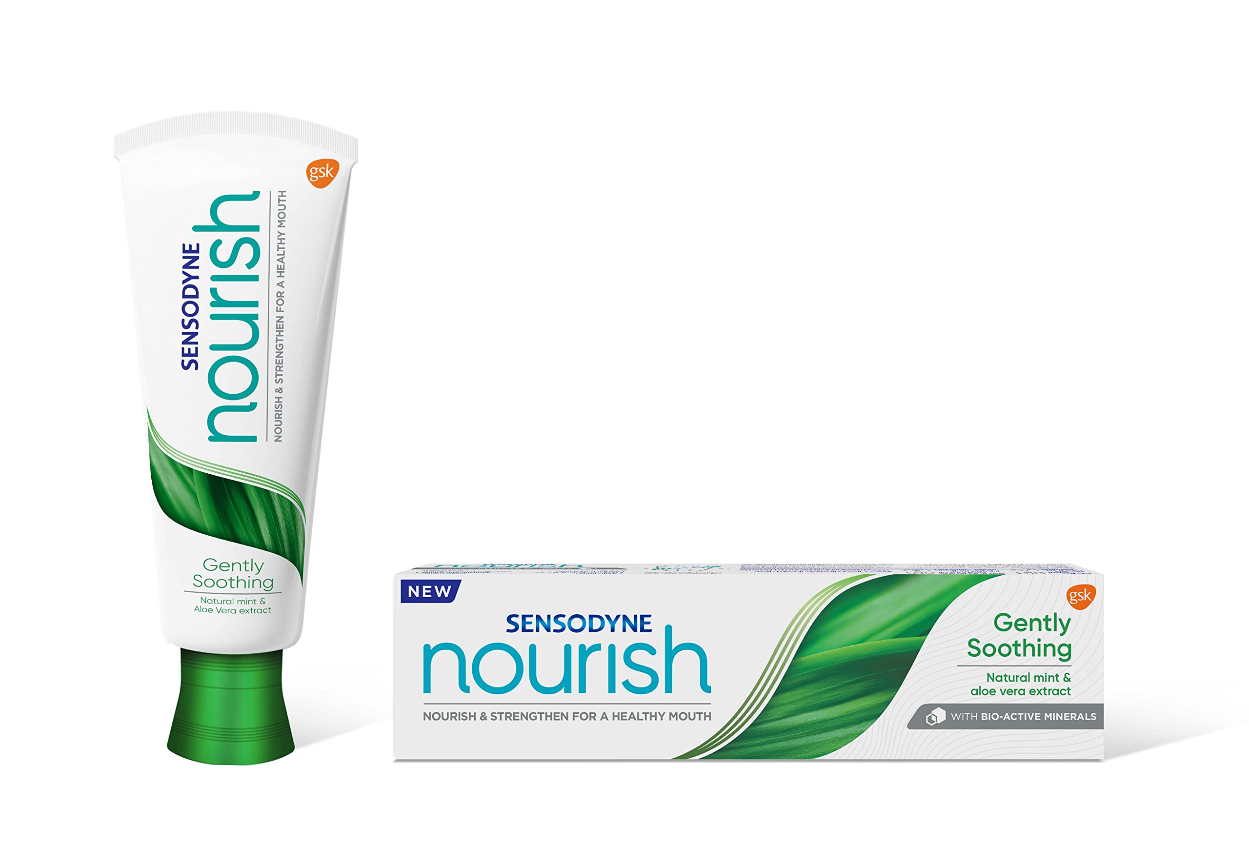 Sensodyne Nourish Gently Soothing Daily Toothpaste with Natural Mint and Aloe Vera Extract, 75ml