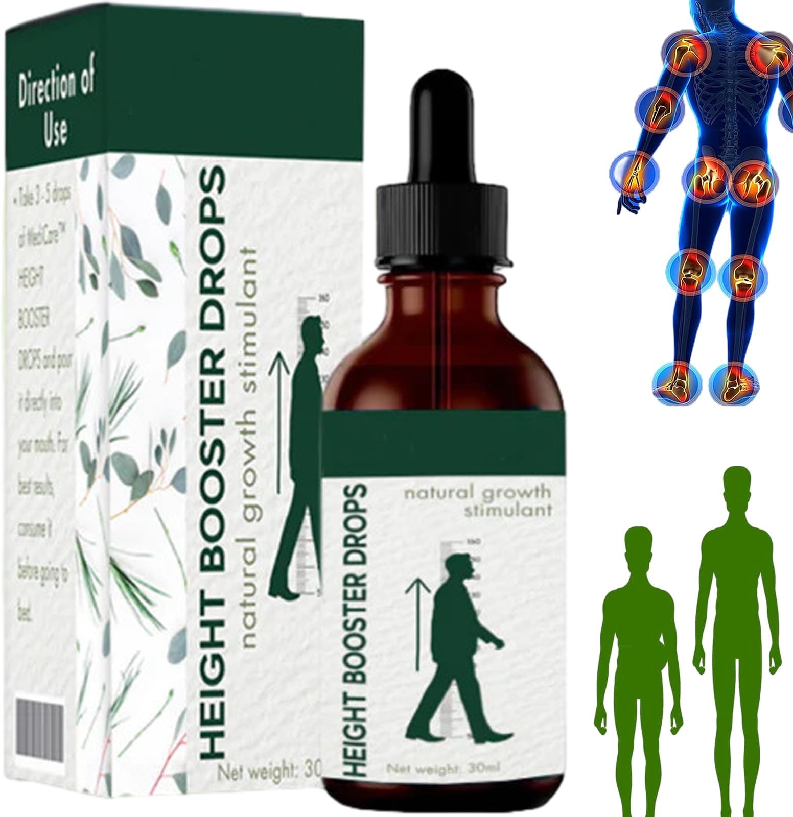 MediCar Height Booster Drops,MediCar Height Growth Drops,Sci-Effect Height Growth Oil,Herbal Increase Height Essential Oil,Increasing Height Body Taller Care Serum (1 pc)