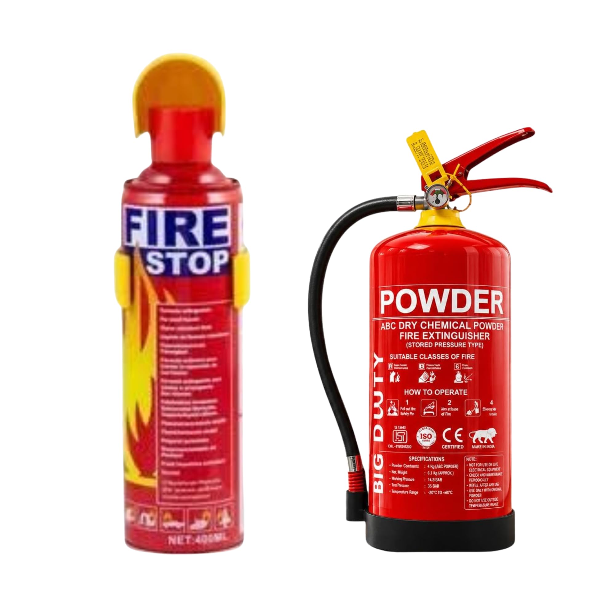 Fire Stop 500ml with 1Kg Dry Powder Unit Combo-image-40