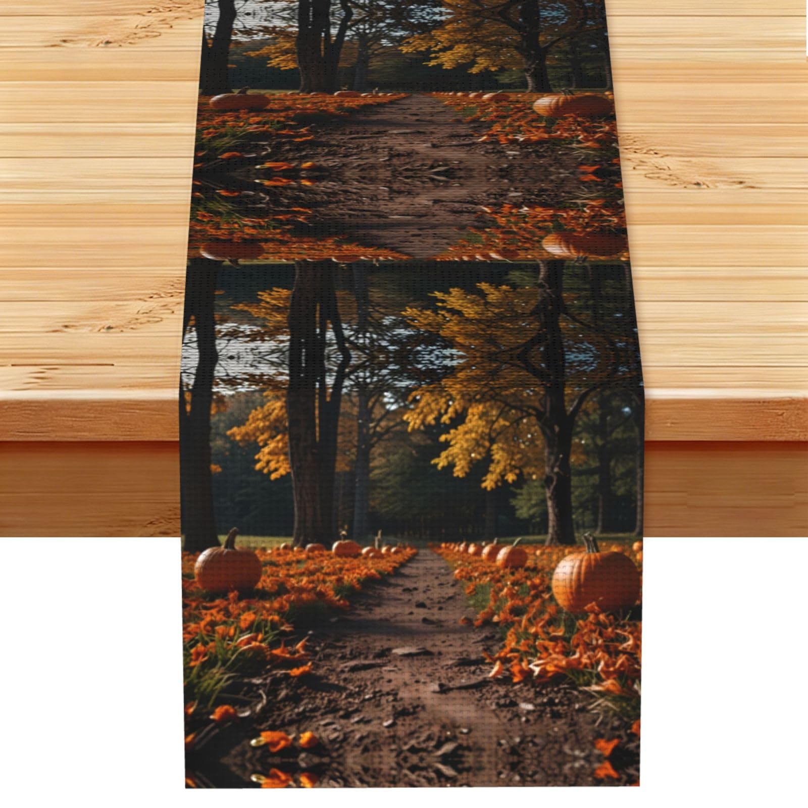 Fall Linen Feel Table Runner Wedding Party Home Decoration