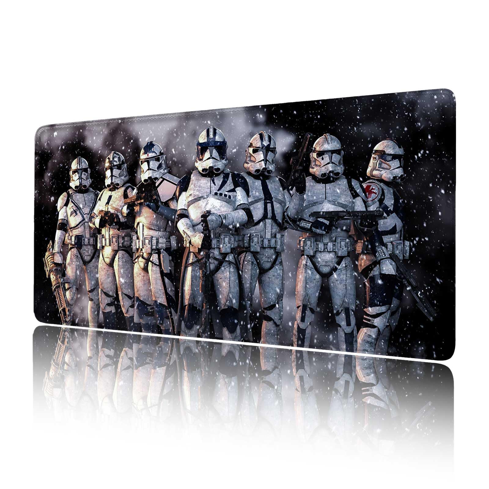 Photo 1 of Extra Large Gaming Mouse Pad Design Desk Pad XXL,Mousepad with Non-Slip Rubber Base & Stitched Edges Mouse Mat,Portable Desk Mat for Computer Keyboard Mice Laptop and PC,31.5X15.7 inches