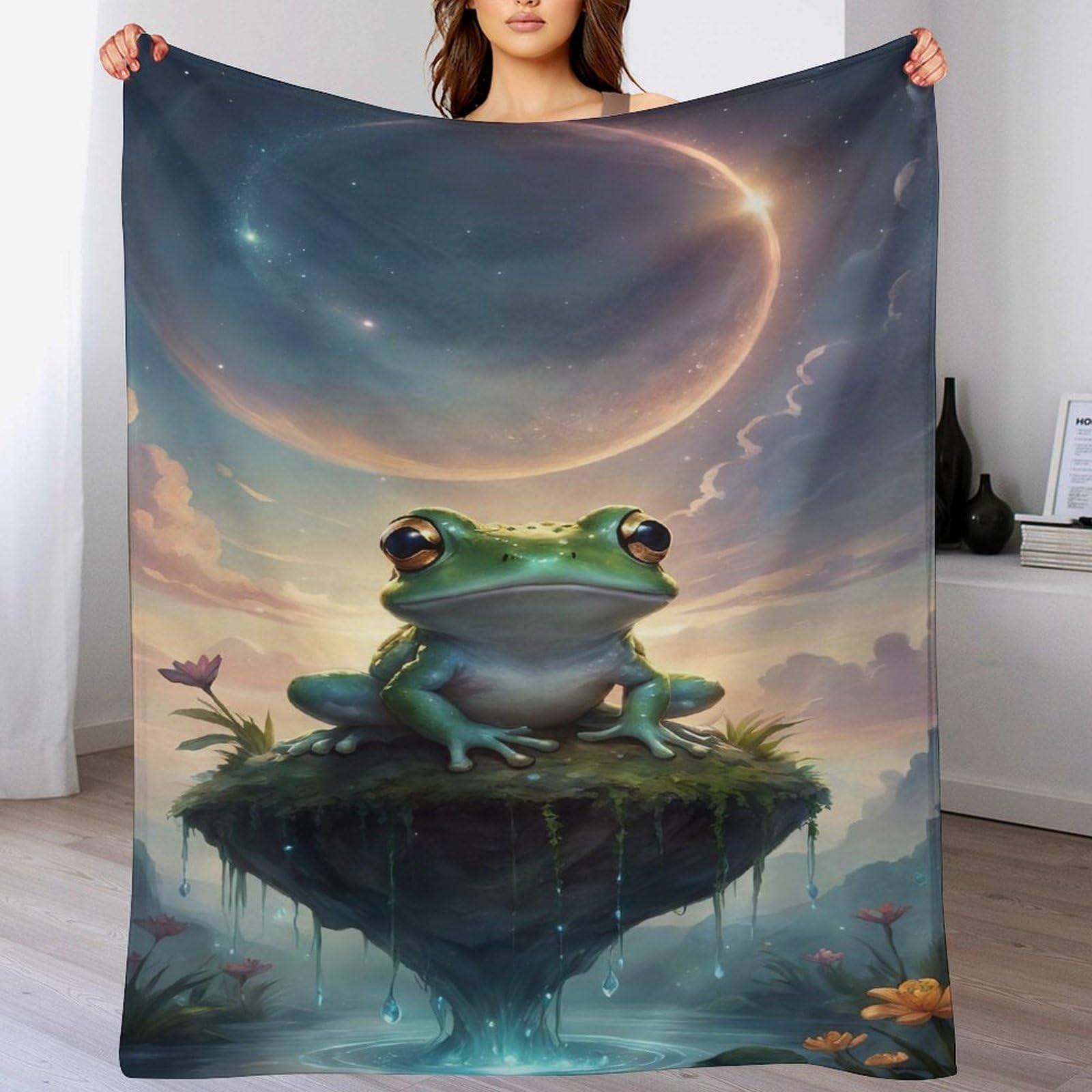 Couvertures douce et moelleuse grenouille grand format 180×200cm