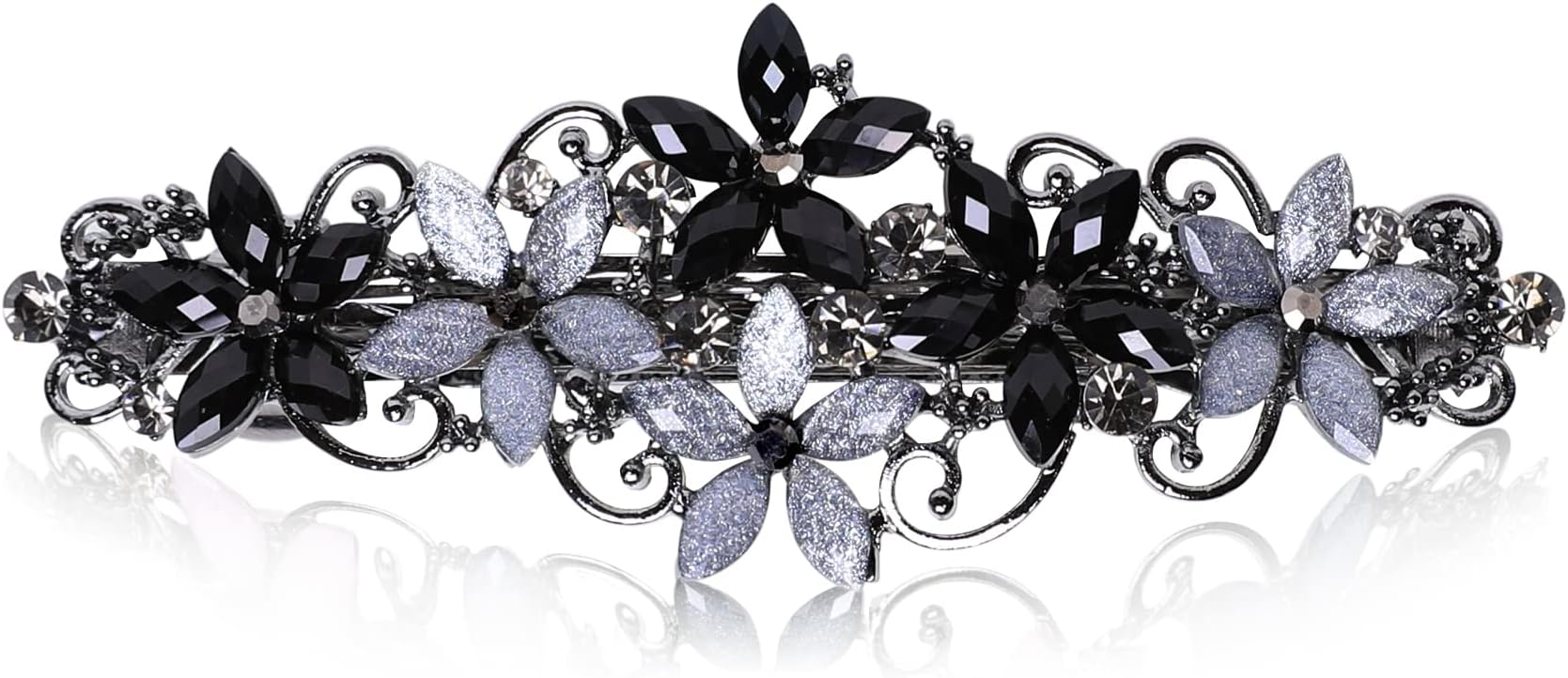 Woman Har Barrette Ranbow Color Rhnestones Crystal Metal Flowers Woman Har Barrette Ranbow Color Rhnestones Crystal Metal Flowers