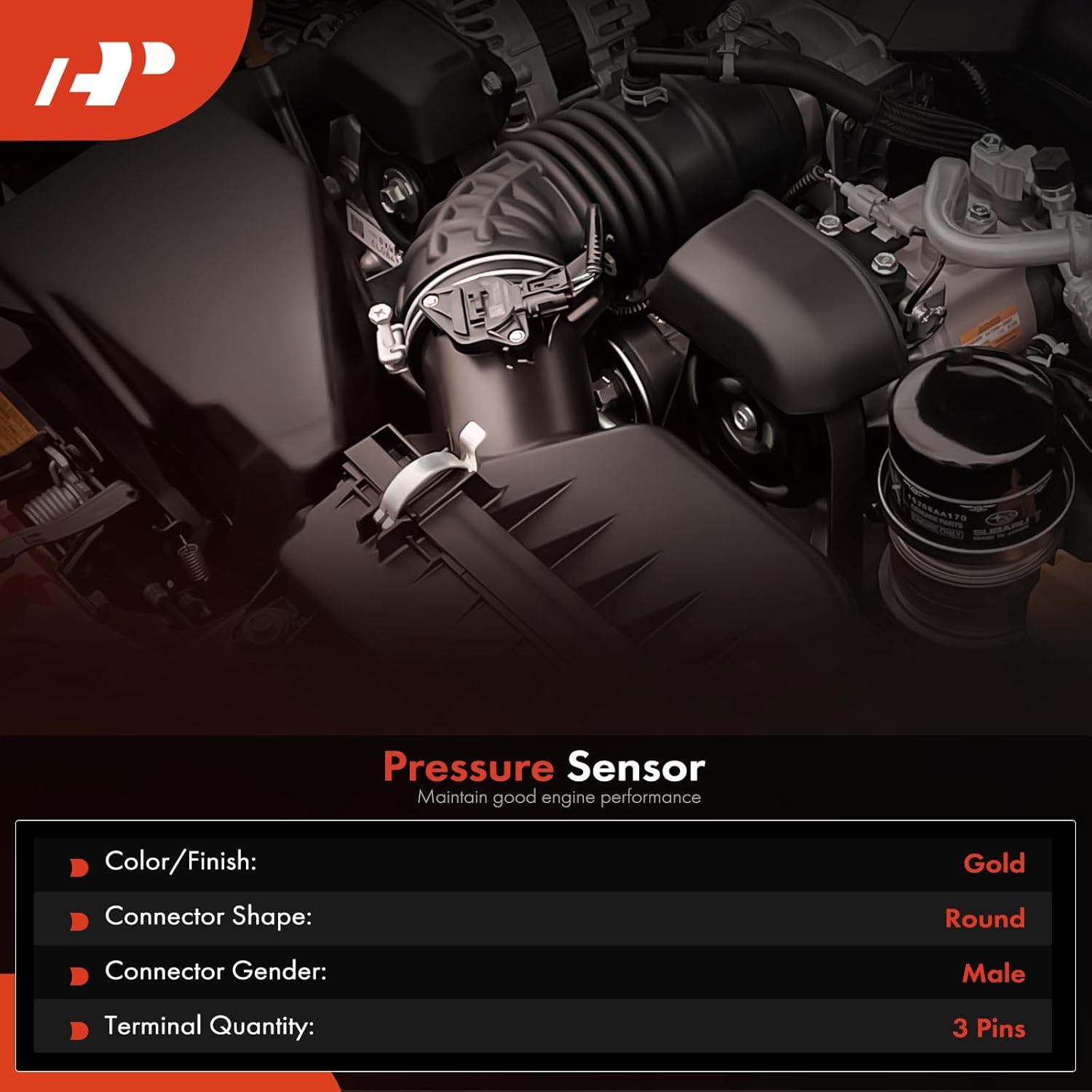 A-Premium Engine Oil Pressure Sensor Switch Compatible with Buick LaCrosse Cadillac Chevrolet Colorado Pontiac Saab 9-3 Saturn