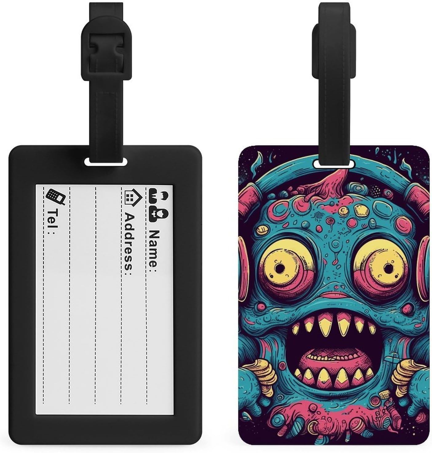 Outdoor Luggage Labels for Travel Suitcase Tags with Additional Card Unisex image 4