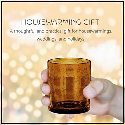 Miniatura 4 de Vasos Artland Iris, dobles y anticuados, color ámbar (4 unidades), Vidrio DOF, Ambar Claro,Verde,Rubí,Ámbar,https://www.amazon.com/dp/undefined