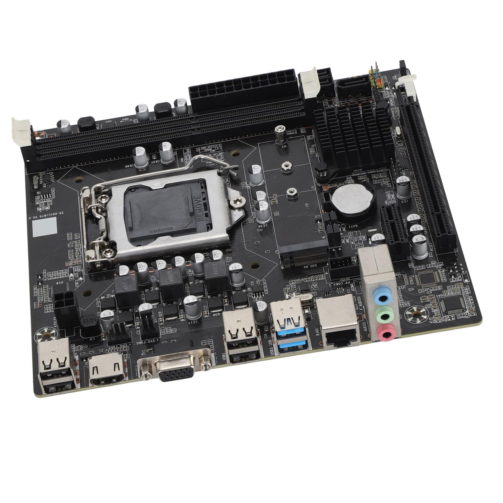 Placa Base para Juegos de Computadora, Placa Base para Juegos de Doble Canal LGA DDR3 de 1155 Pines con 4 Puertos USB2.0 2 USB3.0 SATA2.0