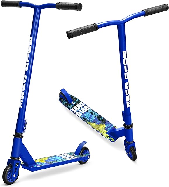 BOLDCUBE Stunt Scooter for Kids Ages 6-12 8-12 Years - Freestyle Scooter 360 - Aluminium Deck - ABEC 7 Wheels - Trick Stunt Scooters for teenagers 11-15 - For Kids Boys Age 8+ Teens and Adults