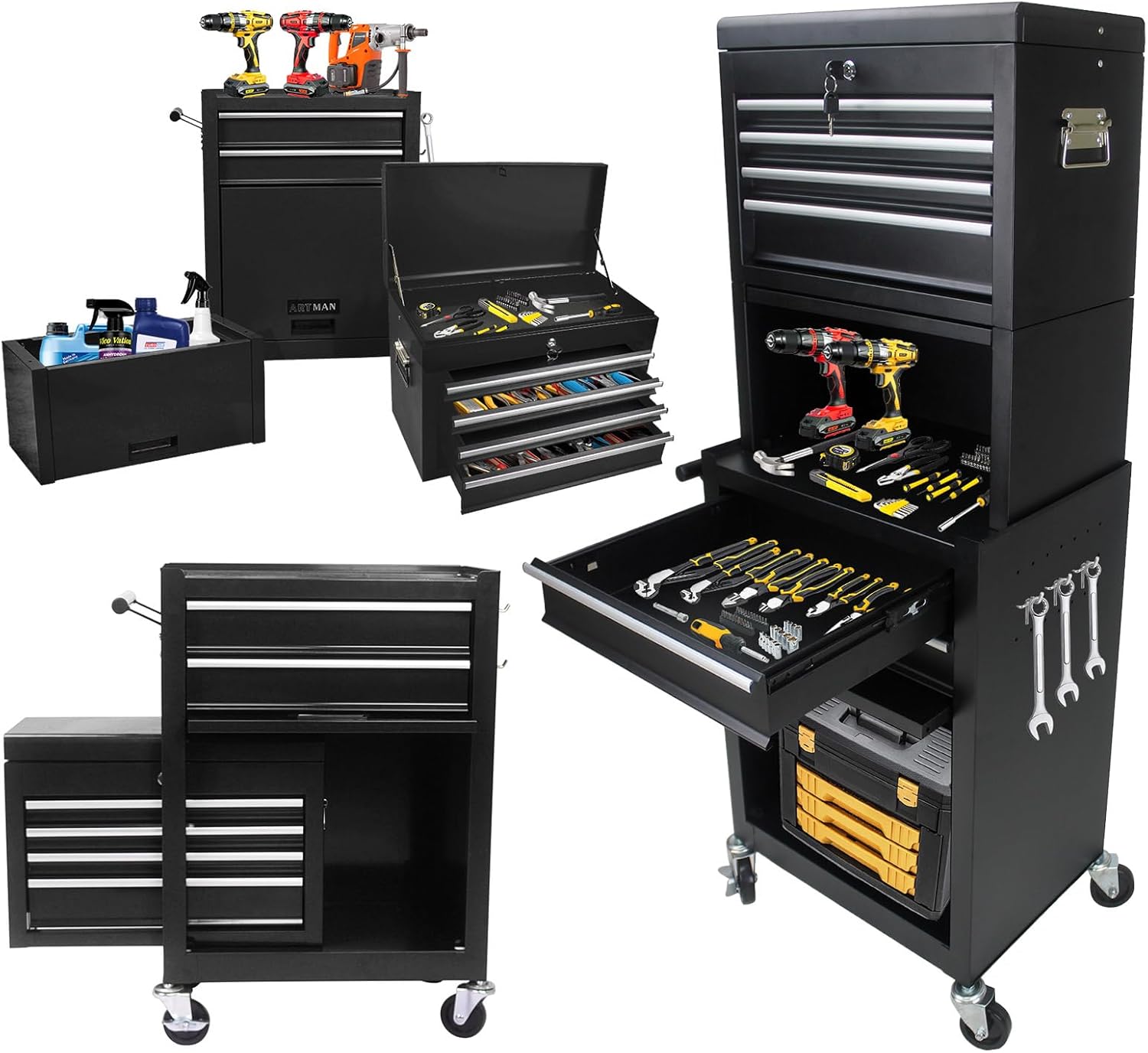 INNOVATIVE LIFE Rolling Tool Chest with 6 Drawers and Wheels, Clearance Tool Chest