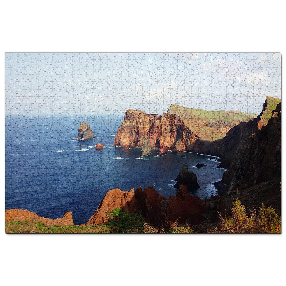 Portugal Madeira Funchal Puzzle 1000 Piecesen Puzzle Adult Game Graphics Travel Souvenir 26x38CM — image 1