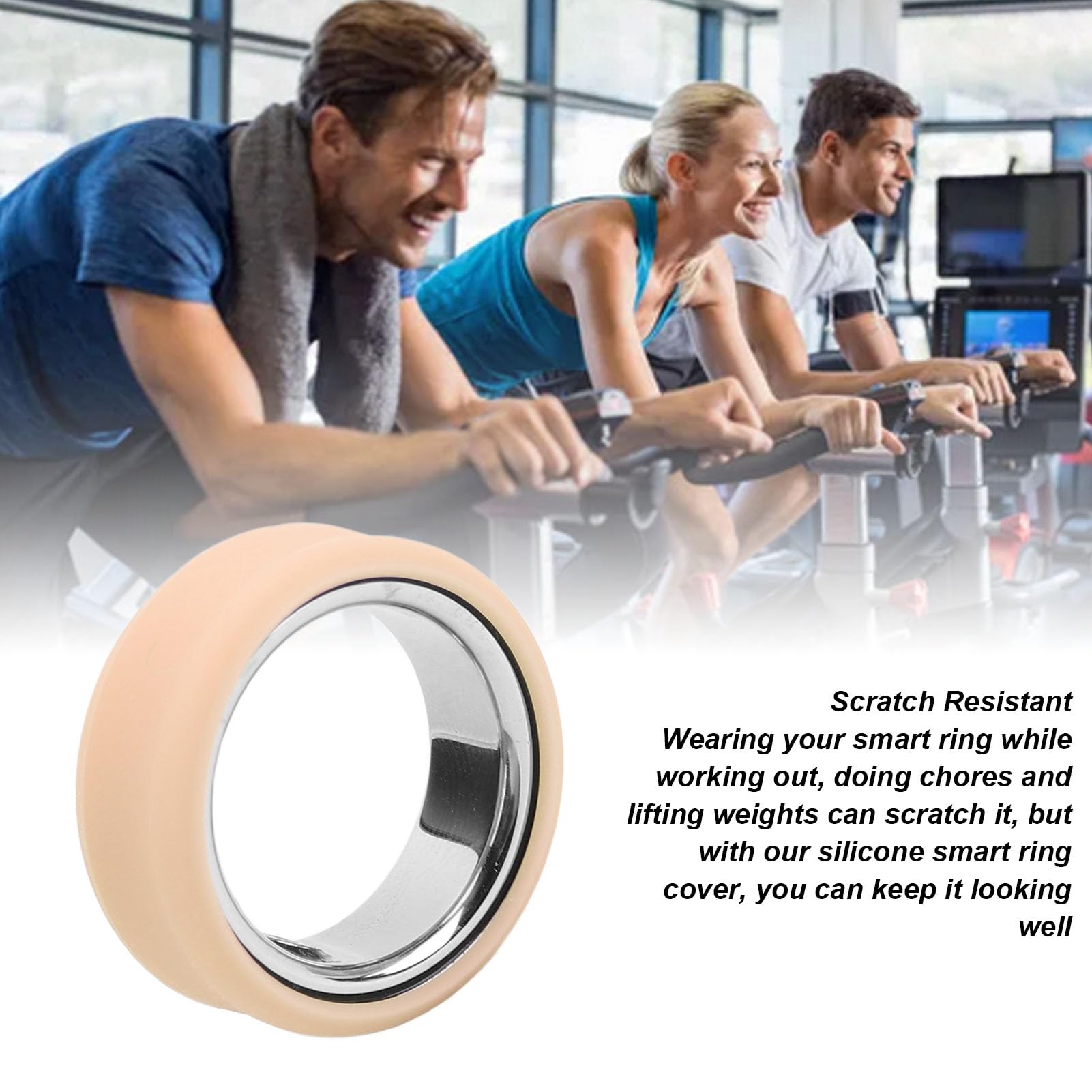 Custodia In Silicone Elastico Per Anello Intelligente: Protezione Per Allenamento E Sport, 3 Pezzi