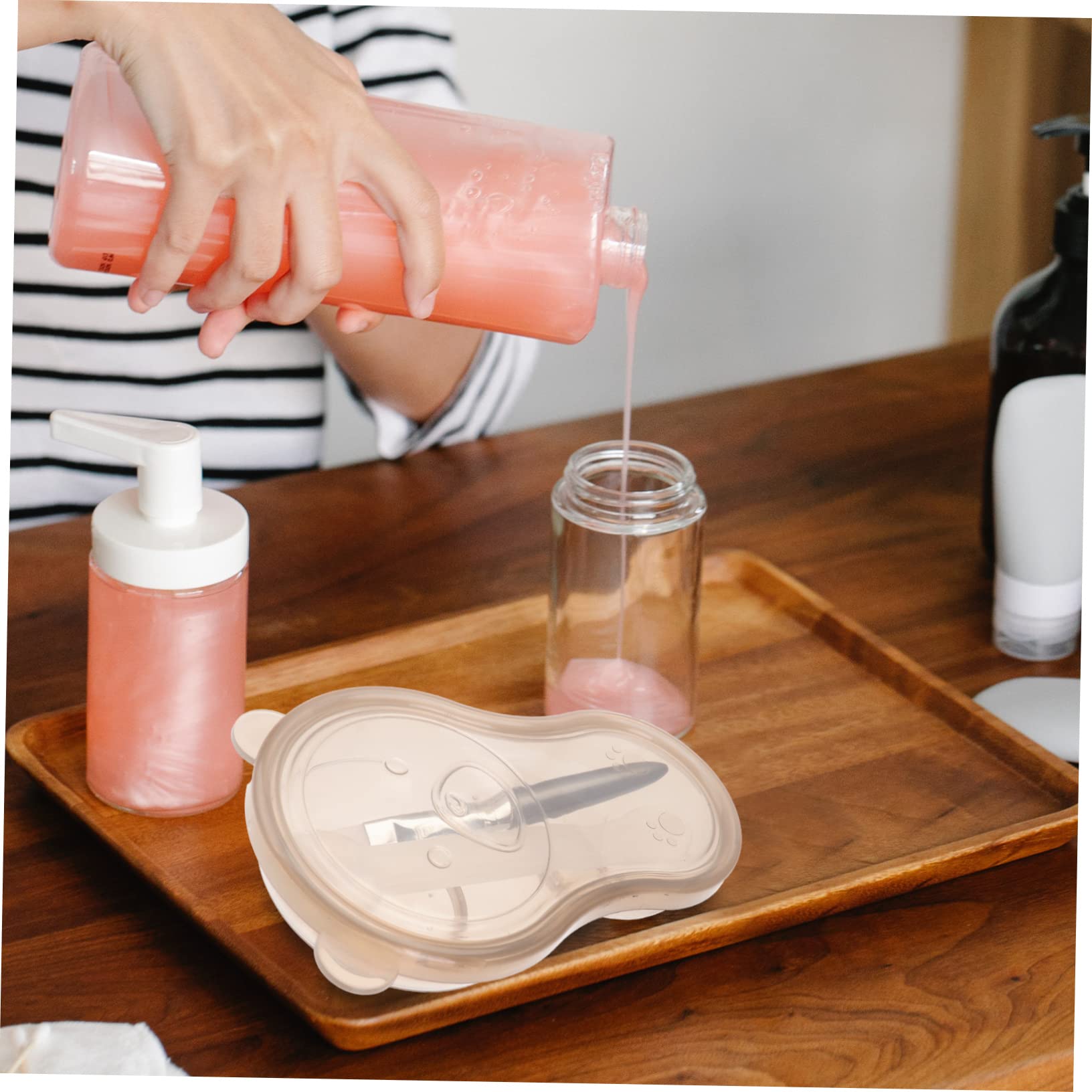 FRCOLOR Facial Mask Bowl Brush Set 3pcs Diy Mask Tools Beauty Salon Home Use Random Color