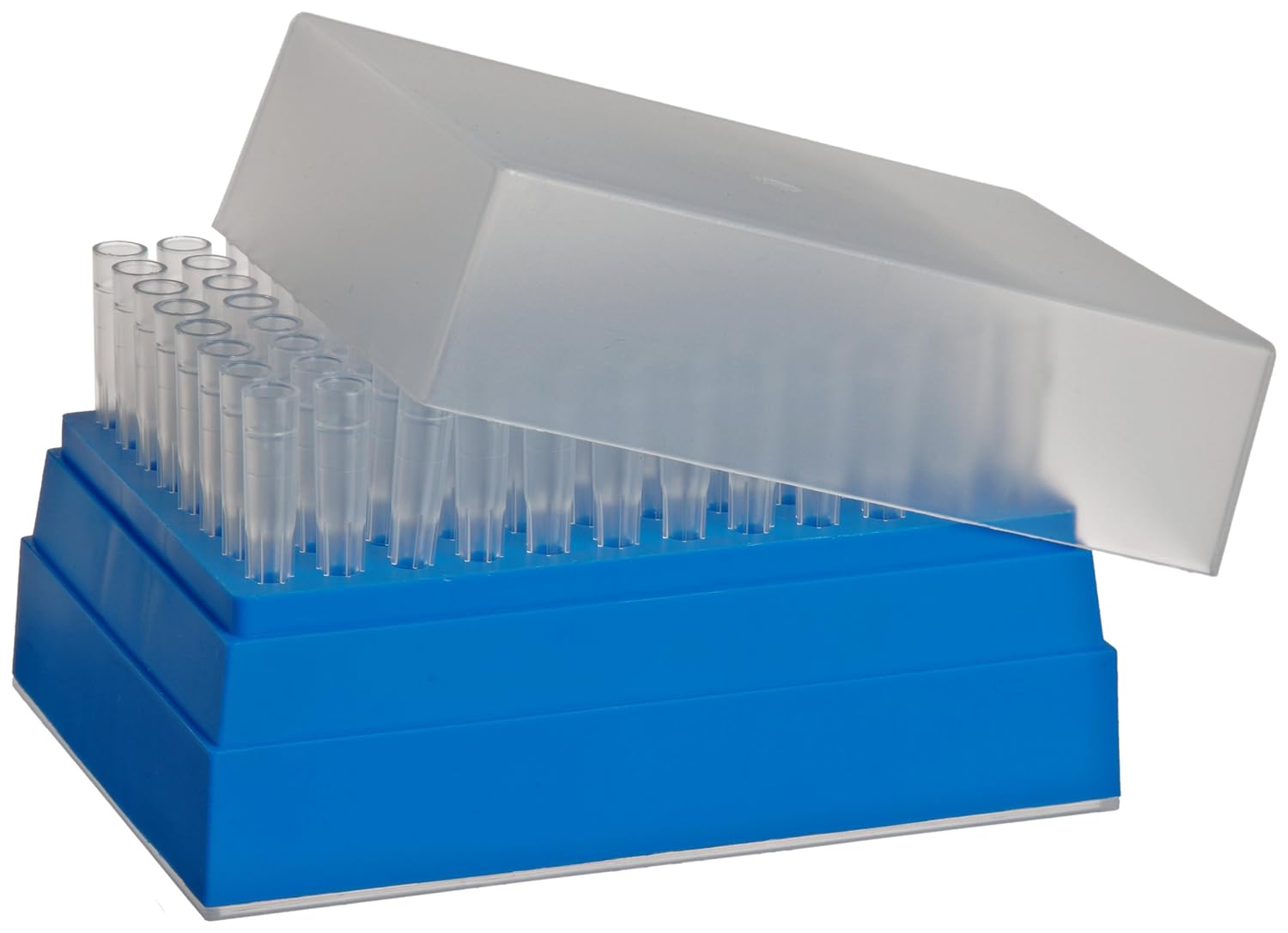 Wheaton W851190 Non-Sterile Pipette Tip, 300/350 microliter Volume, Natural (Case of 10 Racks, 96 Tips Per Rack)