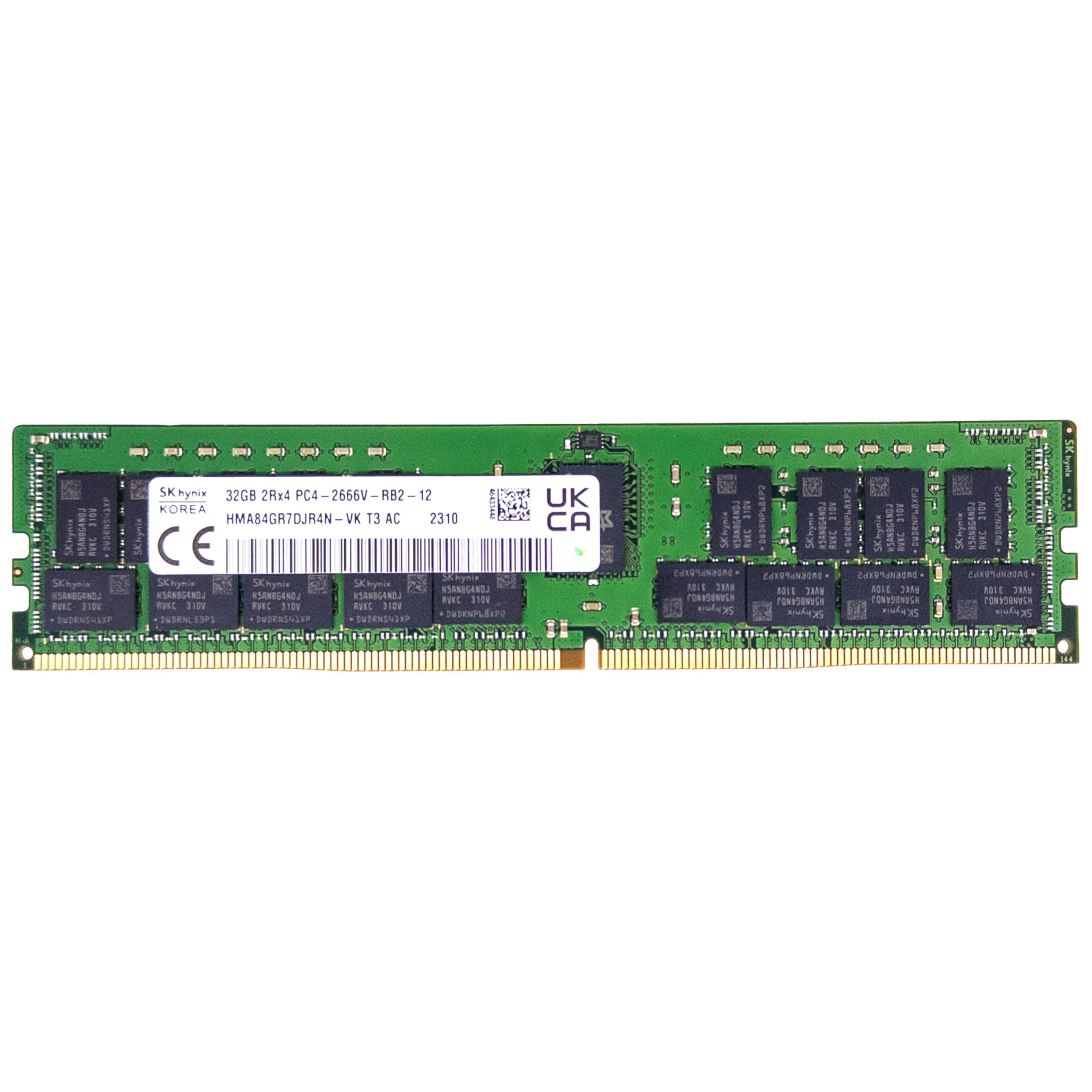 Timetec Hynix Original 32GB DDR4 2666MHz PC4-21300 Registered ECC 1.2V CL19 2Rx4 Dual Rank 288 Pin RDIMM Server Memory Ram Module Upgrade (32GB)