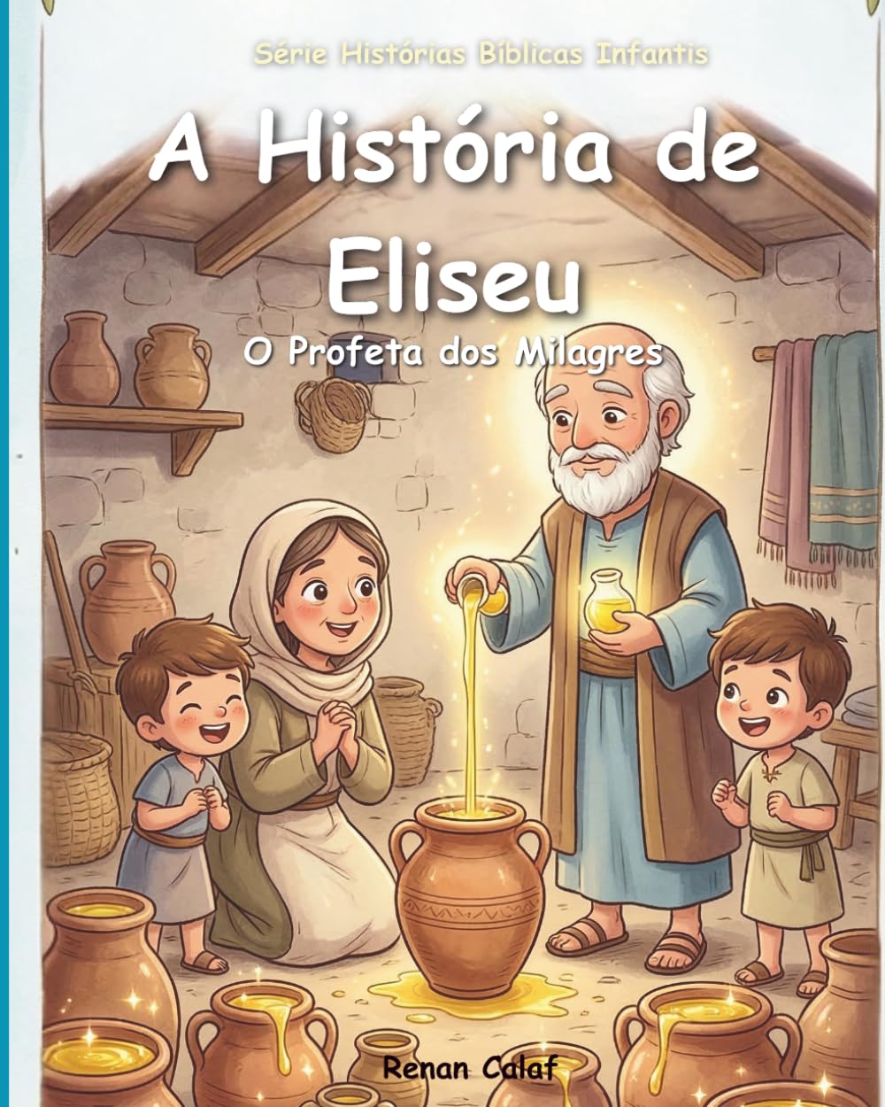 Eliseu – O Profeta dos Milagres: História bíblica infantil sobre milagres e fé em Deus – leitura fácil para crianças