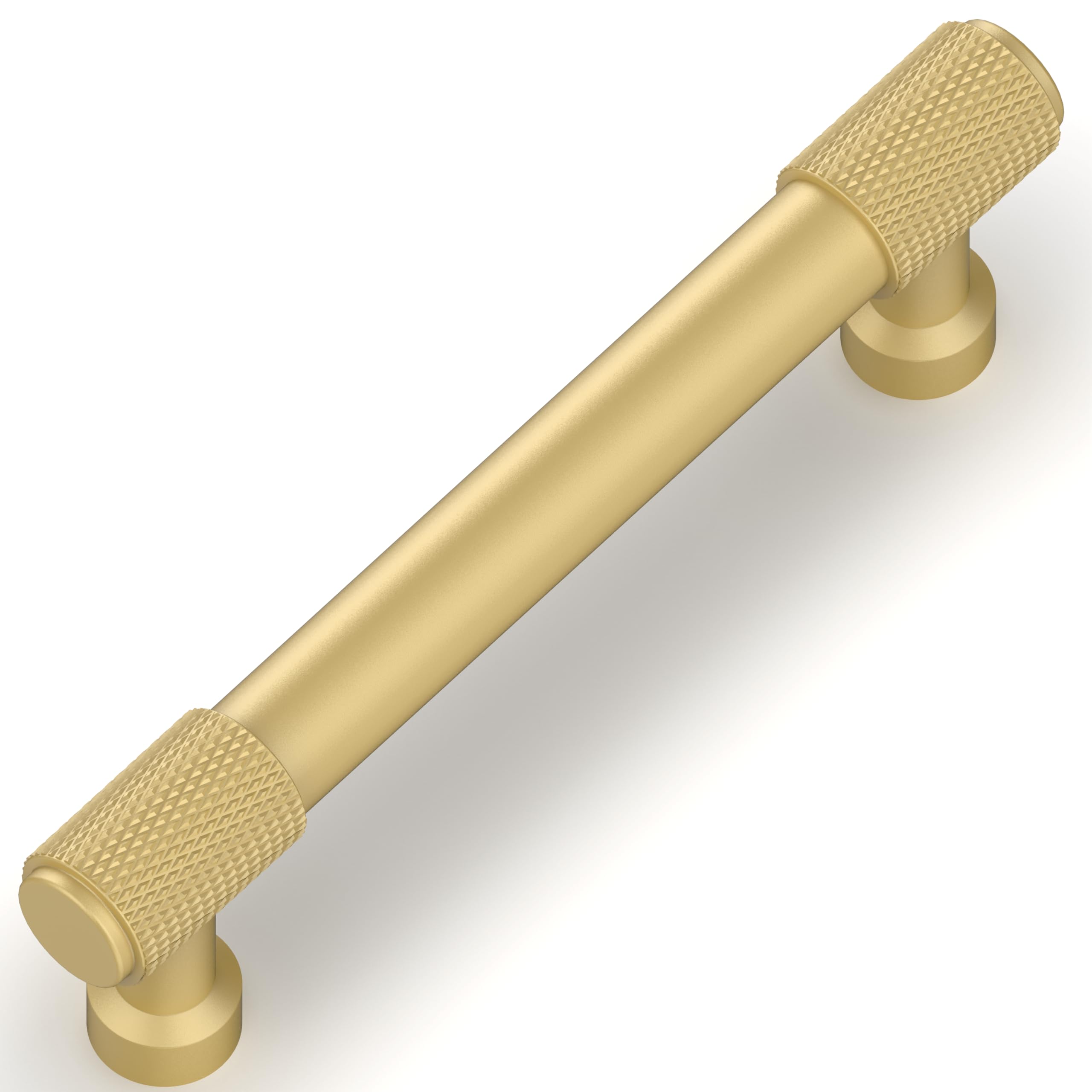 Talentedeco 10 Pack Brushed Gold Cabinet Pulls, 96mm(3.8 Inch) Center to Center Hole Center, Kitchen Cabinet Handles for Drawer Dresser, Cupboard and Wardrobe