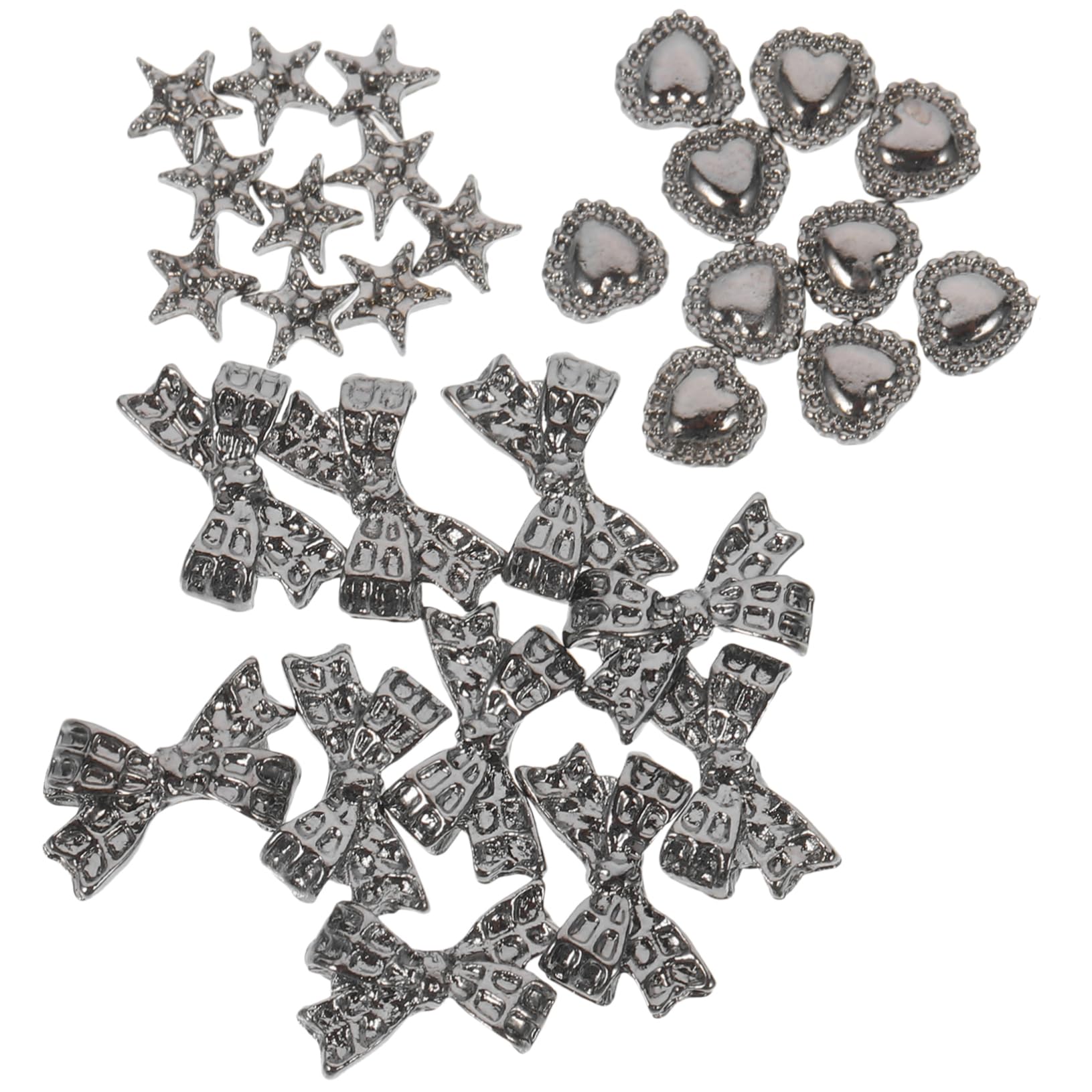 BESTYASH 5 Set Accessori Per Unghie Kit Per Unghie Decorazione Delle Unghie Falso Uv Arredamento Per Unghie Strumento Decorativo Per Unghie Trapano Piatto Silver 30 Pezzi * 5