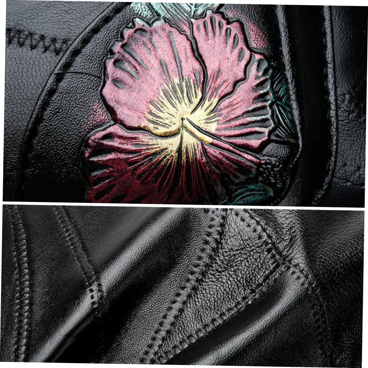 CALLARON Skórzana Torba Na Zewnątrz Damska Torba Na Ramię Modna Torba Typu Crossbody Dla Dziewcząt Kieszenie Na Zamek Błyskawiczny Mini Torby Dla Dziewcząt Czarna