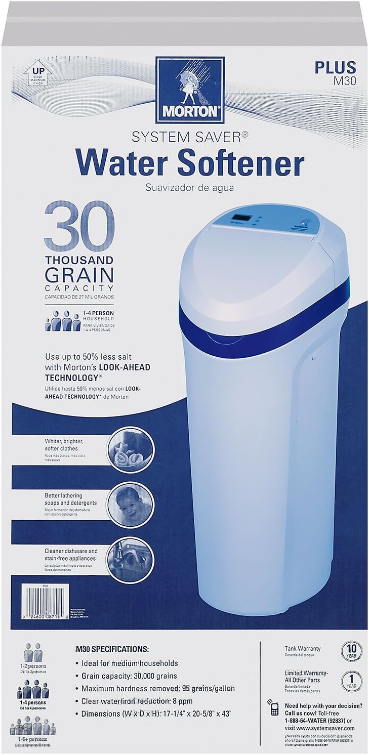 Morton System Saver 30,000 Grain Water Softener