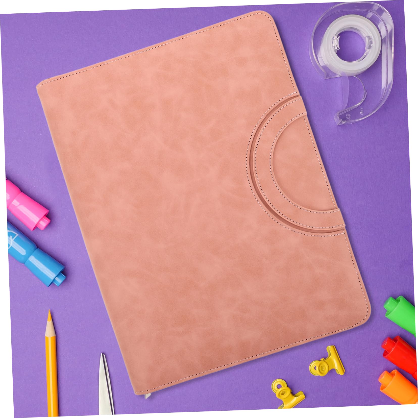 Cartellina Portadocumenti A4 Organizer Multifunzione in Pu con Cerniera Sicura Custodia Rosa per Viaggi e Spostamenti per Studenti e Professionisti